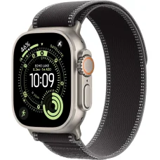 Apple Watch Ultra 3 GPS + Cellular, 49mm Natural Titanium Case with Black/Charcoal Trail Loop - M/L